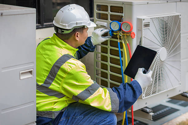 Professional Hvac Installation technician working in Upton, NY